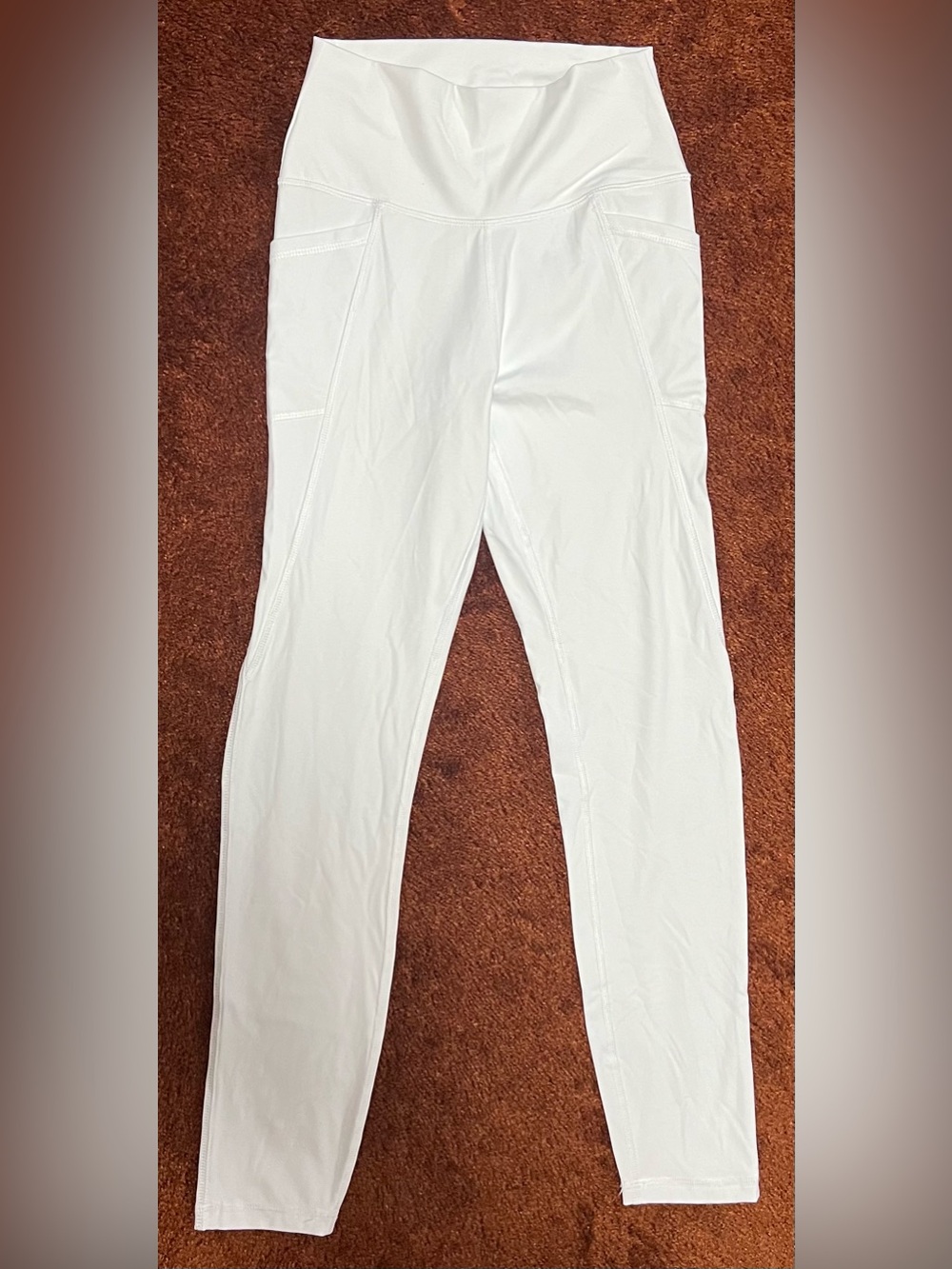 White High-Rise Performance Leggings